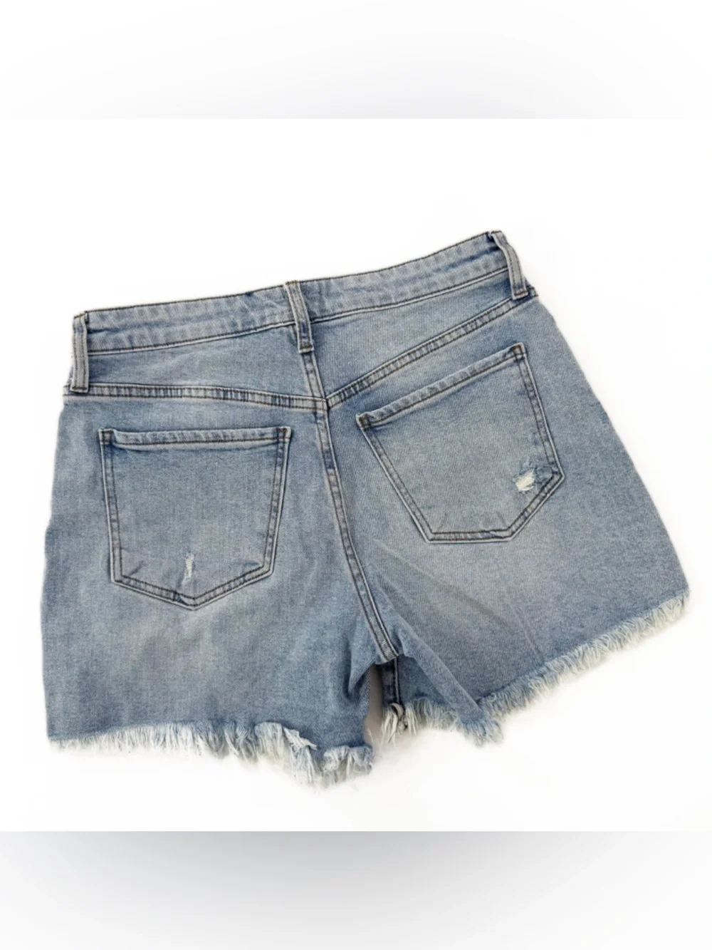 Kut From The Kloth Evereve Shorts Womens 2 Jane Long High Rise Raw Hem Stretch